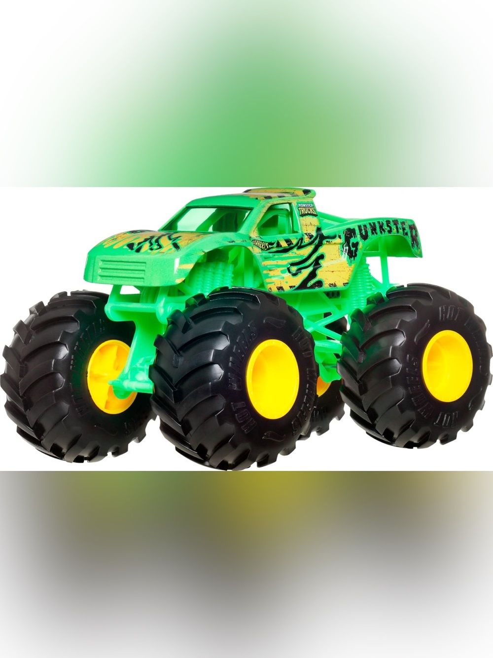 Monster Truck Toy Green Oversized Wheels Kids Vehicle Truck